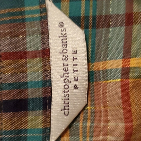 Christopher & Banks Petite Women's Plaid Lightweight Jacket Size LP - Picture 8 of 10